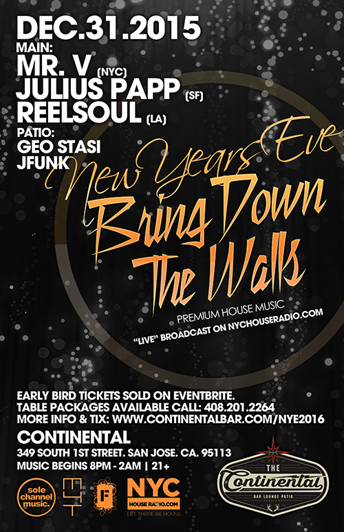 San Jose New Year&#039;s Eve 2016: Bring Down The Walls Celebration - San Jose, CA - on Thu Dec 31